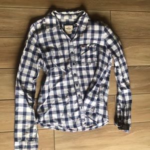 Medium Hollister Plaid Pink and Blue